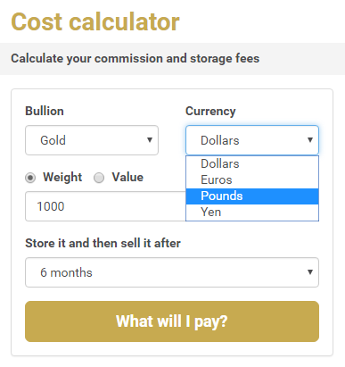 Gold cost calculator