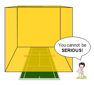 A 160,000 tonne gold cube wouldn't quite cover a tennis court